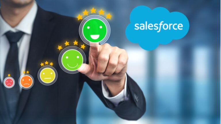 Immagine con il logo di Salesforce, CRM utilizzato da Energy Solutions